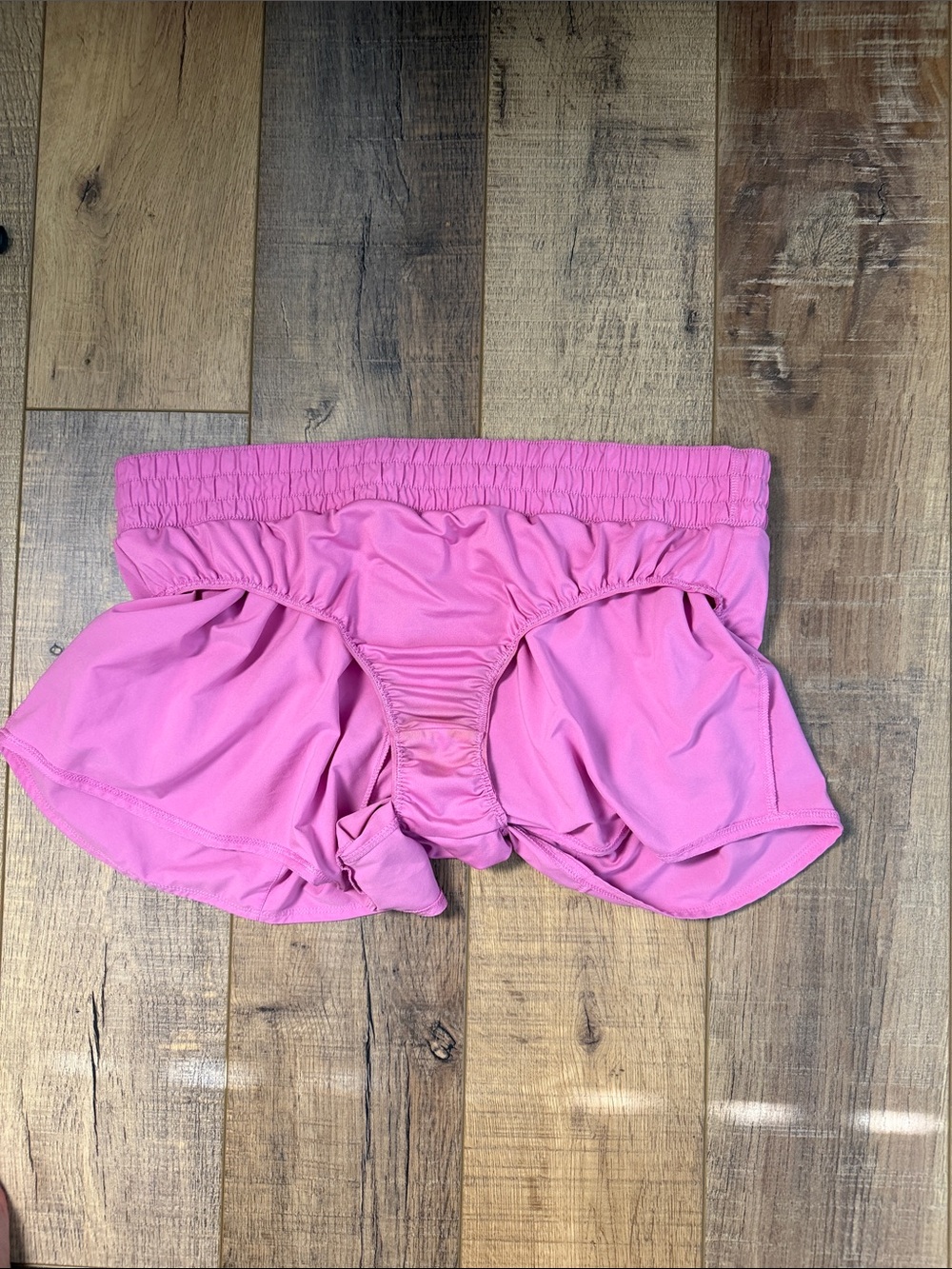 Nike Women's Dri-FIT Mid-Rise Pink Athletic Lined Shorts Rear Pocket Size XL - Picture 11 of 11